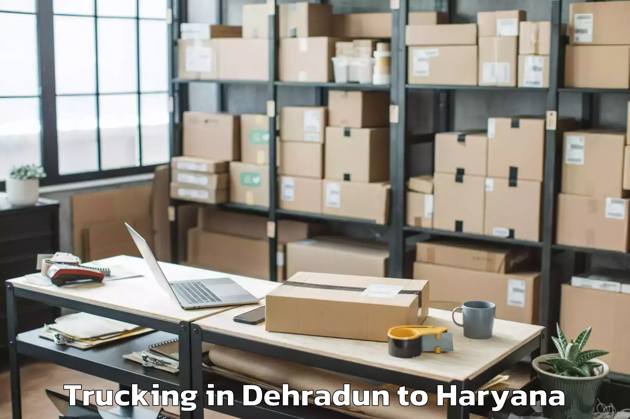 Trusted Dehradun to Udyog Vihar Trucking